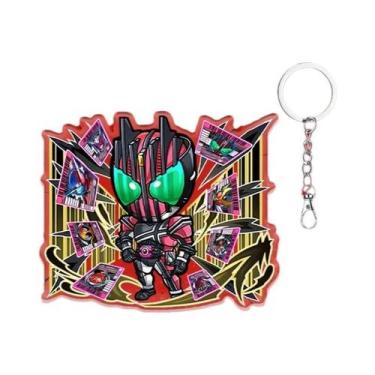 Imagem de Pingente Acrílico Kamen Rider De 6CM Para Crianças, Chaveiro De Mochil