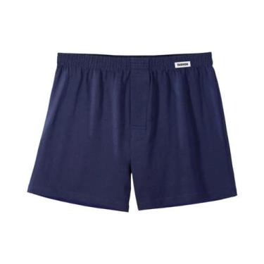 Imagem de Cuecas Boxer Masculinas De Cintura Média, Respiráveis, Sólidas, Com Ab