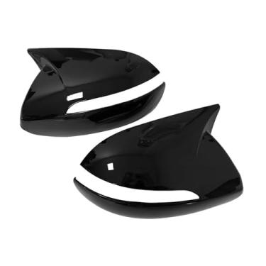 Imagem de Capa De Espelho Lateral Retrovisor Do Carro Padrão De Fibra De Carbono Capa De Espelho Lateral Compatível Com Kia Sportage KX5 2011-2015(Gloss Black)