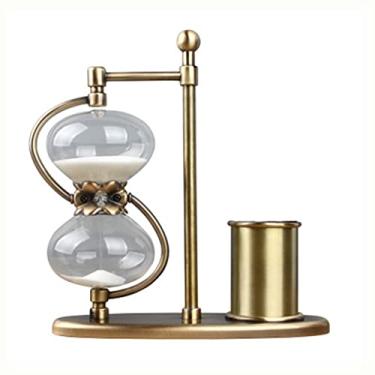 Imagem de U5GAAALPPQ9 Suporte de caneta, temporizador de ampulheta, criativo, decoração de artesanato, escritório, mesa, sala de estudo, decoração de 30 minutos