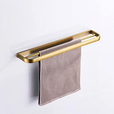 Imagem de Conjunto de acessórios de banheiro bronze antigo prateleira de toalha duplo suporte de escova de vaso sanitário suportes de papel higiênico gancho de roupão rack de copo de cerâmica