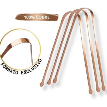 Imagem de kIT 3 X Raspador Cobre Limpador Lingua Cobre - YA SHOP