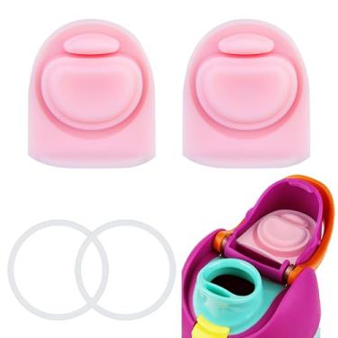 Imagem de ZUGHXMS 2 anéis de vedação de garrafa de borracha e 2 peças de rolha de substituição para Owala FreeSip 680 g 947 g, tampa superior de silicone para tampão de vedação de boca para acessórios Owala 16