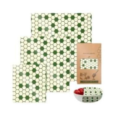 Imagem de Rolos De Envoltórios De Cera De Abelha Reutilizáveis, Armazenamento Ec