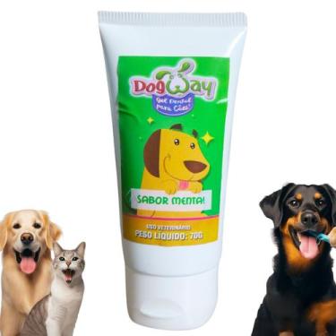 Imagem de Creme Dental Gel Sabores Dog 70g Cachorro Cães Pet Oferta - Dog Way - 