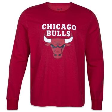 Imagem de CAMISETA MANGA LONGA NBA CHICAGO BULLS CORE VERMELHO NEW ERA-Masculino