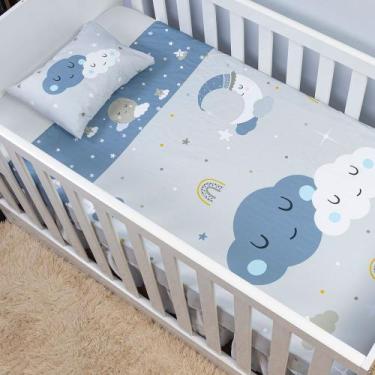 Imagem de Jogo de Lençol 3 Peças Bebê Berço Americano Nacional Infantil Fronha E