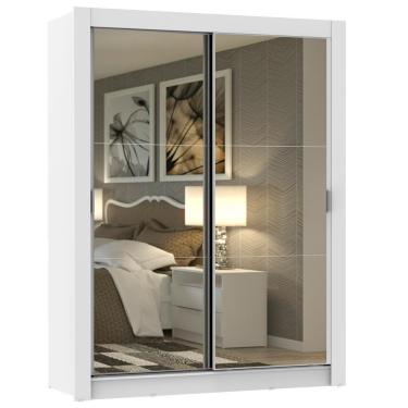 Imagem de Guarda Roupa Solteiro 2 Portas Correr Espelho Dallas Madesa