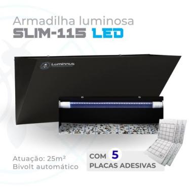 Imagem de Pega Mosca Slim 115 1 Lâmpada LED 15W Bivolt - Luminnus, Preto