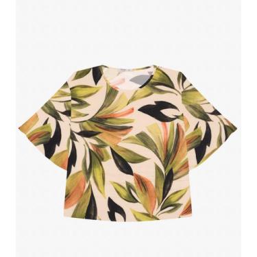 Imagem de Blusa Feminina Manga Curta Plus Size Secret Glam Verde, Plus G3, Verde