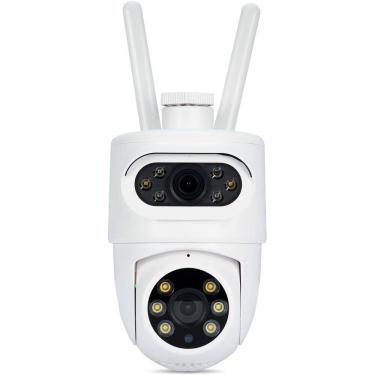 Imagem de Câmera Segurança Externa WiFi Dual Dome Alexa/Google EKaza
