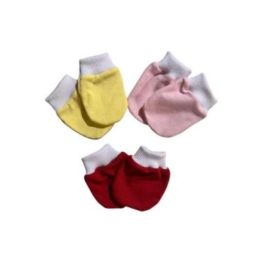 Imagem de luvinha maternidade bebe - Clecia Baby, KIT 3 LUVINHAS REF A