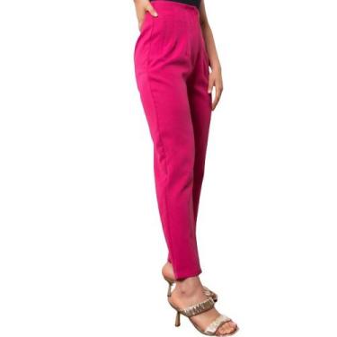 Imagem de Calça de Neoprene Alfaiataria Feminina Cintura Alta - Elegância e Conf