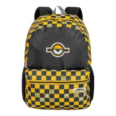 Imagem de Mochila Sestini G Minions Plus Chess Preto e Amarelo