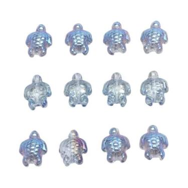 Imagem de Pingentes De Tartaruga Marinha De Cristal 14x18mm, 20 Peças De Contas 
