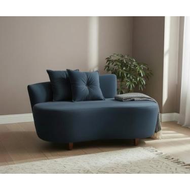 Imagem de Namoradeira Sofá Feijão Suria 150cm Orgânica Bouclé - Mansão Decor