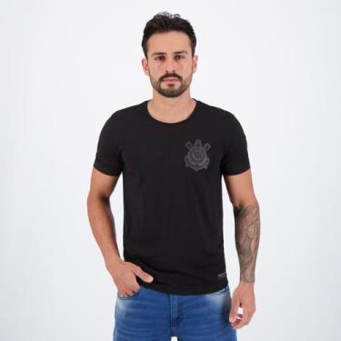 Imagem de Camisa Corinthians Brasão Dry Preta - Coimbra, EG