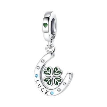 Imagem de Pingentes De Trevo De Quatro Folhas Verde, Abacate E Cacto Em Prata 92