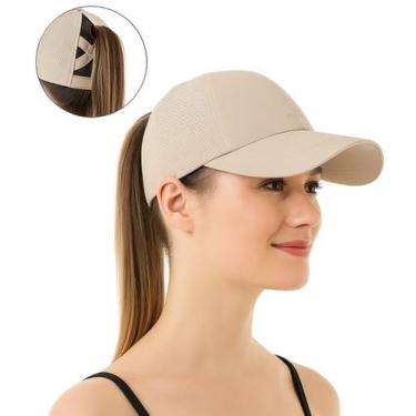 Imagem de Boné Feminino Com Saída para Cabelo Rabo de Cavalo - Vitrine Fashion, 