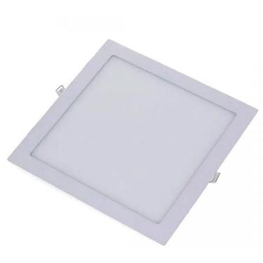 Imagem de Painel Led Foxlux Quadrado Embutir 24w 4000k Bivolt Branco