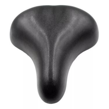 Imagem de Selim Banco Bicicleta Kalf 2 Molas Largo Beach Confort Bike Cor Preto