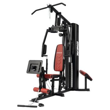 Imagem de Multi Estação De Musculação Academia Em Casa Oneal Bordô