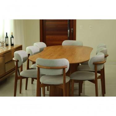 Imagem de Sala De Jantar 2,40m Com 8 Cadeiras Lais - Requinte Sala
