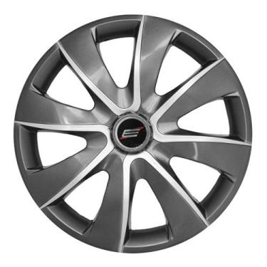 Imagem de Calota esportiva prime aro 13 graphite silver - 1004 - Elitte