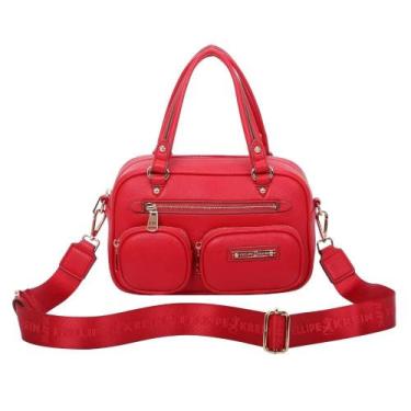 Imagem de Bolsa Bowling Média Fellipe Krein Ss23 Pockets Fk607 - Vermelho, Verme