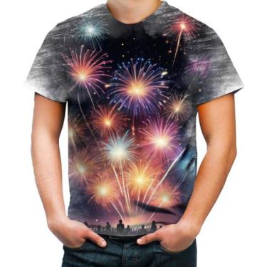Imagem de Camiseta Desgaste Fogos de Artifício Rojões Ano Novo 6 - Kasubeck Stor