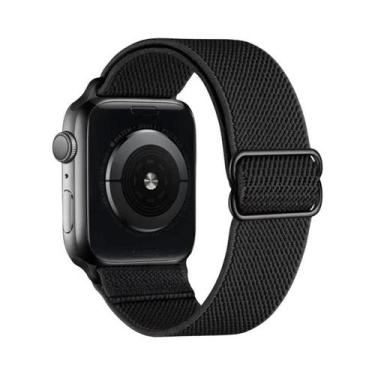 Imagem de Pulseira De Nylon Elástica Ajustável Para Apple Watch 38mm 40mm 41mm 4