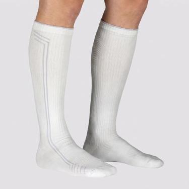 Imagem de Meia Lupo Sport Roma Running Cano Longo Branca, 41-44