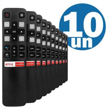 Imagem de Controle Remoto Compatível Com Android Tv Smart Tcl GloboPlay Netflix 