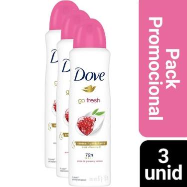 Imagem de Kit 3 Desodorante Dove Feminino Romã e Verbena 150ml