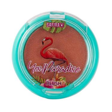 Imagem de Blush Compacto Em Pó Nº 1 Coleção Yes!Paradise Safira - SAFIRA COSMÈTI