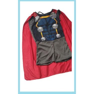 Imagem de Fantasia Infantil Superpop Vingadores Thor - Fantasias Super, Azul, P 