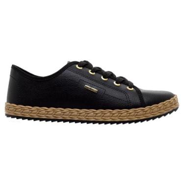Imagem de Tênis Casual Feminino Moleca 5696.332 Preto, 36, Preto