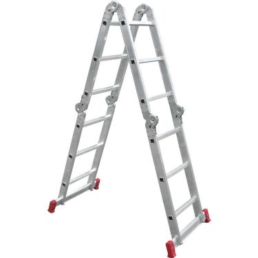 Imagem de Escada De Alumínio Multifunção Articulada, 3 X 4, Esc 0292 Botafogo