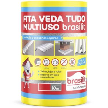 Imagem de Fita Veda Tudo Autoadesiva Aluminizada Fita Veda Tudo 10 Metros X 20cm 0802.00089.0020PC Vedação e Reparo de Telhados