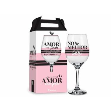 Imagem de Taca vinho amor que nos transforma brasfoot