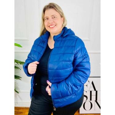 Imagem de Jaqueta Feminina Forrada Puffer Com Touca Removível Plus Size 628026 -