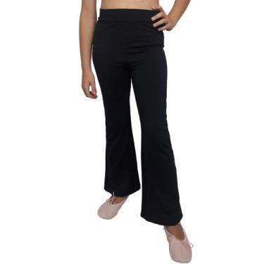 Imagem de Calça Ballet Vya Fit Helanca Infantil (2-6), 6, Preto
