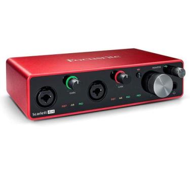 Imagem de Interface de áudio USB com 2 pré-amplificadores, 2 entradas de linha e