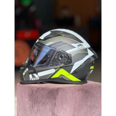 Imagem de Capacete race tech volt track, CINZA E PRETO