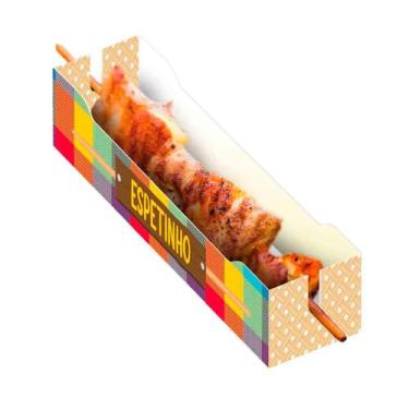 Imagem de Caixa Para Espetinho De Churrasco Festa Junina Com Suporte De Alta Qua