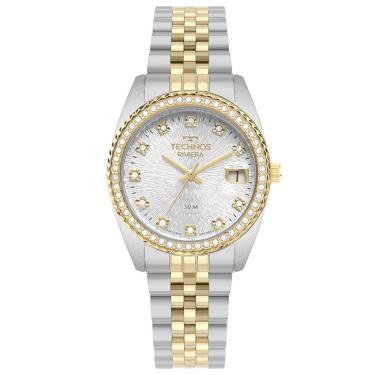 Imagem de Relógio Feminino 2117LFS-1K Analógico com Pulseira de Metal Bicolor Linha Riviera Technos