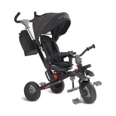 Imagem de Triciclo Infantil Smart Fases 360° 3 em 1 para Crianças Pequenas Dobrável Preto Brinquedos Bandeirante