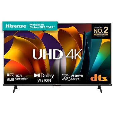 Imagem de Smart TV Hisense 50A6N 50" 4K DLED Preto com Dolby Audio e Alexa Integrada 110V