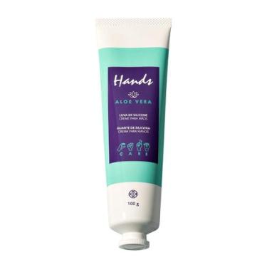 Imagem de Luva De Silicone Aloe Vera Creme Para As Mãos Hands 100g