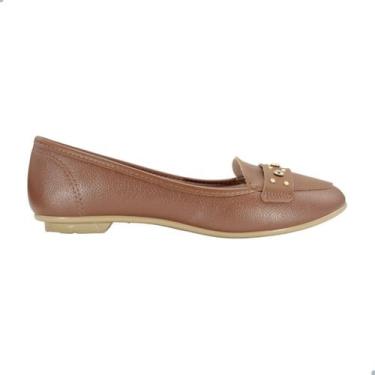 Imagem de Sapatilha Feminina Moleca Marrom 5027.1497, M, Napa floater avela, 38